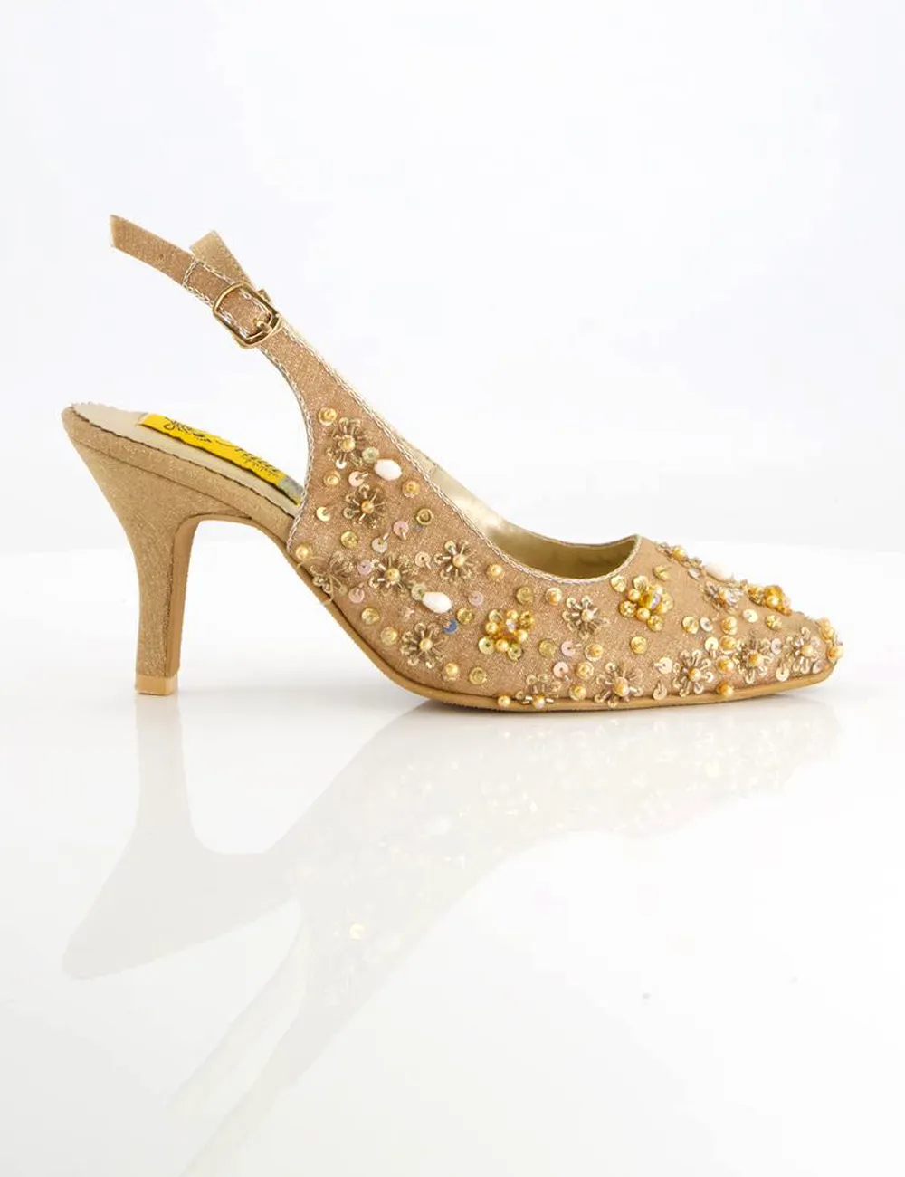 Women Golden Fancy Sandal for women