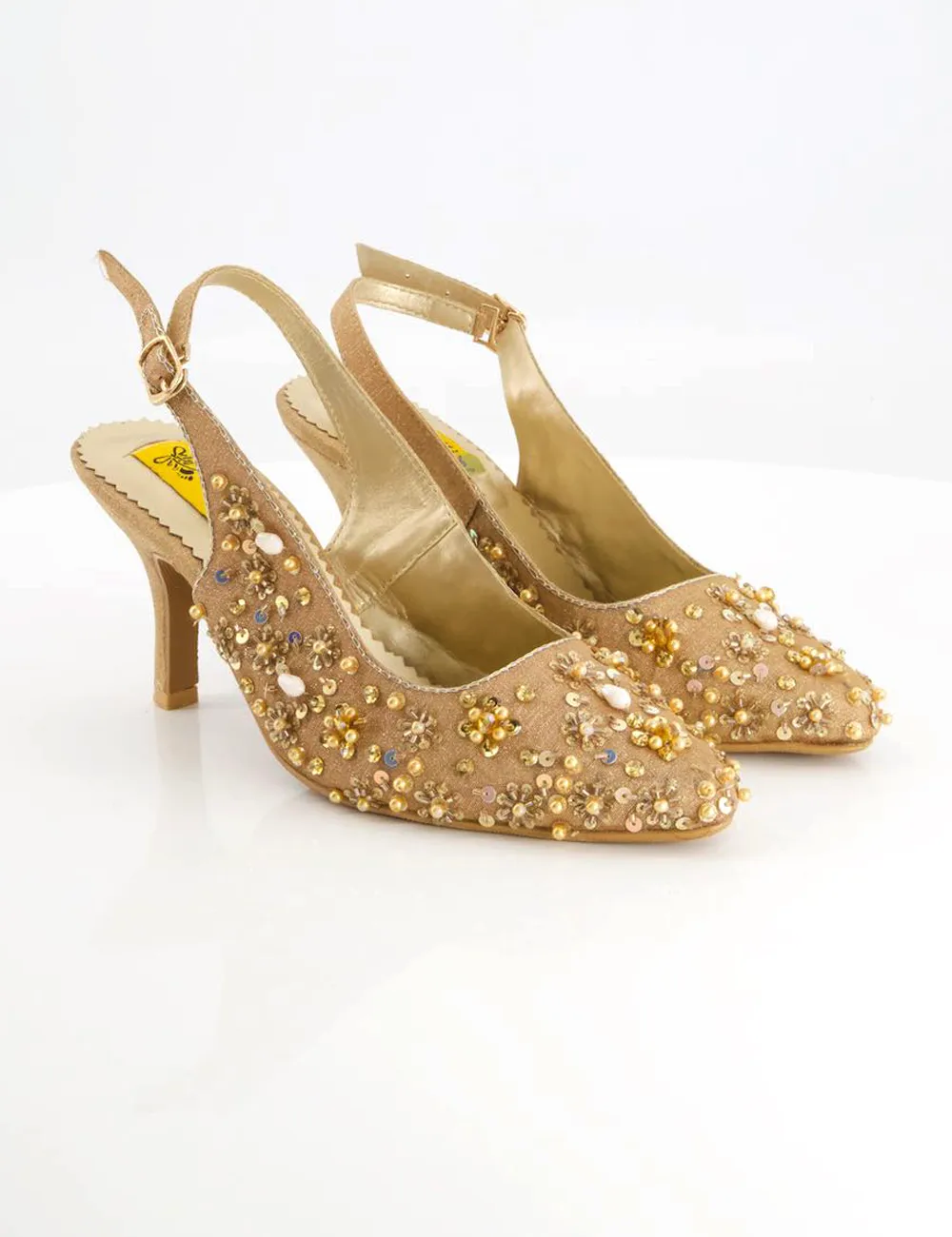 Women Golden Fancy Sandal for women