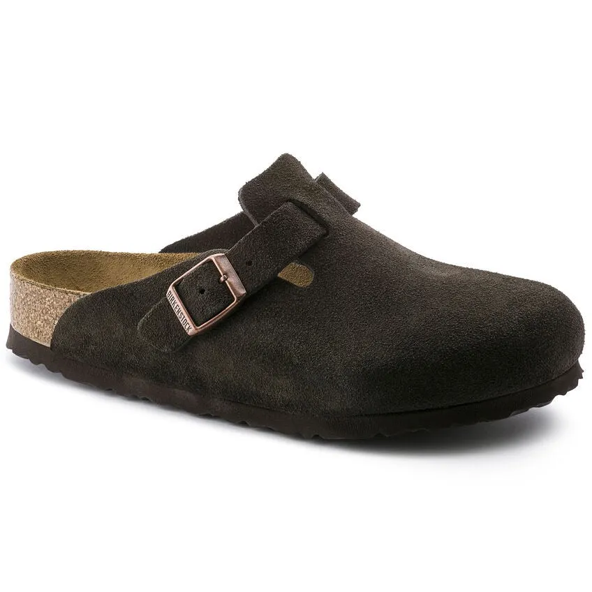 Women's Boston Soft Footbed Suede Leather (Mocha)