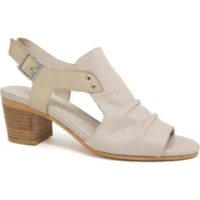 WOMEN'S DJANGO & JULIETTE BALLARAT HEEL | VANILLA / CAMEL LEATHER