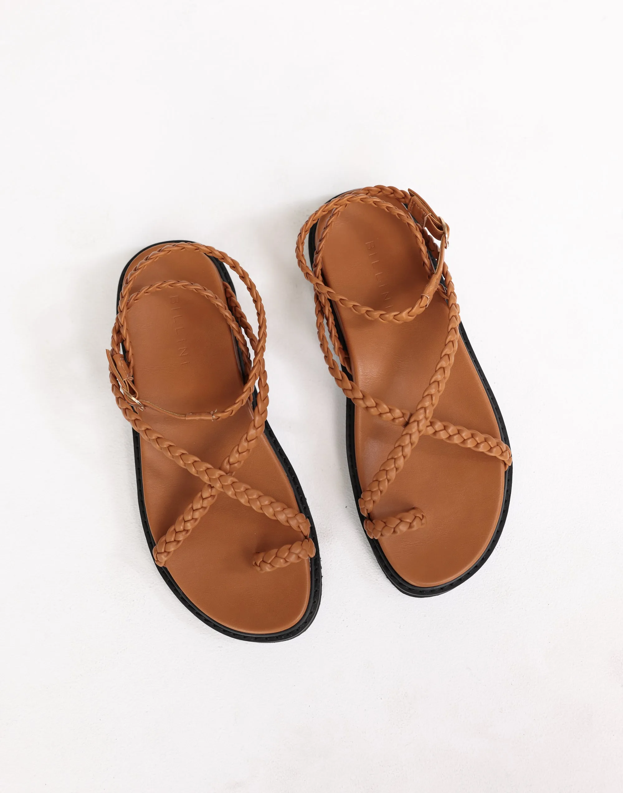 Zowie Sandals (Tan) - By Billini